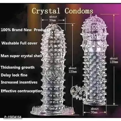 Crystal Extra Pleasure Silicon Magic Time Magic Condom (1S) Condom-thumb4