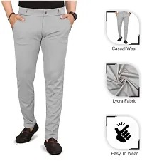 Classic Cotton Blend Solid Track Pants for Men-thumb1