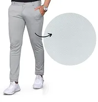 Classic Cotton Blend Solid Track Pants for Men-thumb2