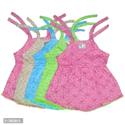 Da Lat Baby Girls Frock Combo Pack of 5 | New Born Baby Dress | Cotton Hoisery | Kids Wear-thumb0