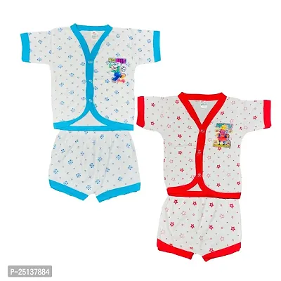 Peerless Baby Dress Combo Pack of 2/ Suitable for Newborn baby Boy  Girl Cotton