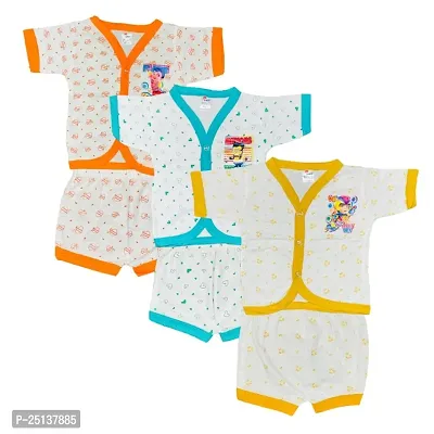 Peerless Baby Dress Combo Pack of 3/ Suitable for Newborn baby Boy  Girl Cotton-thumb0