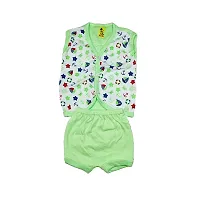 Peerless Newborn Baby Dress Combo Pack of 4 Pure Cotton Clothing set for Boy and Girl-thumb3