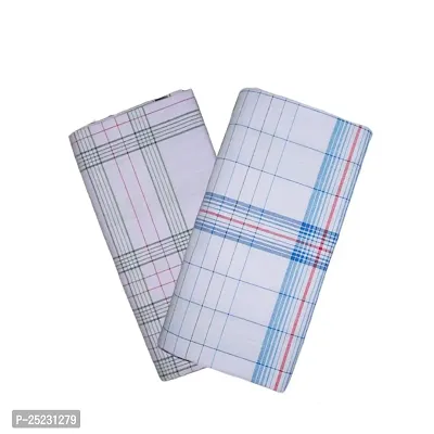 Peerless Mens Lungi combo pack of 2 / Checkered / 2 Meters / Stitched-thumb0