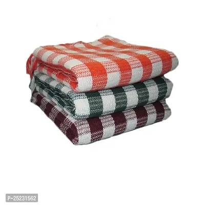 Cotton Bath Towel Combo Pack of 3 / 200 GSM / 60x130 cm / Large Size / Men's and  Women's