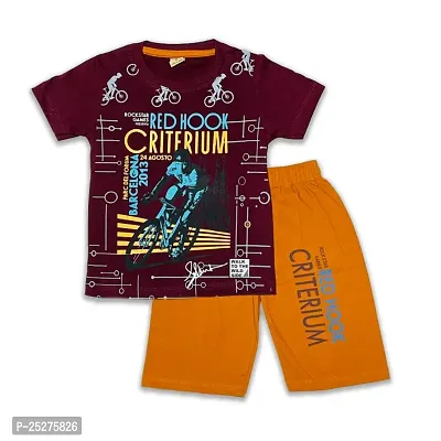 Classic Cotton Printed Clothing Sets for Kids Boys