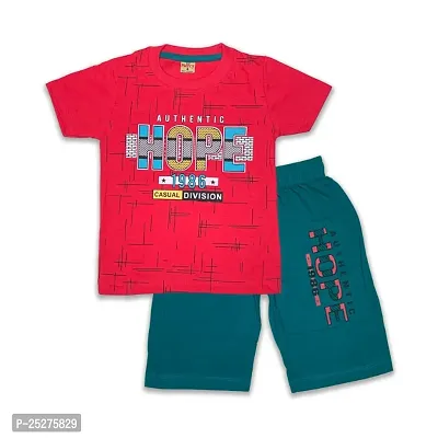 Classic Cotton Printed Clothing Sets for Kids Boys