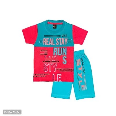 Classic Cotton Printed Clothing Sets for Kids Boys