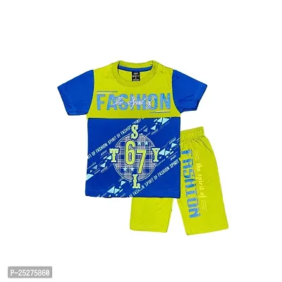 Classic Cotton Printed Clothing Sets for Kids Boys-thumb0