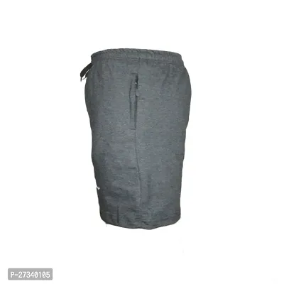 Mens Cotton shorts with Pocket and Zip Pack of 1-thumb2