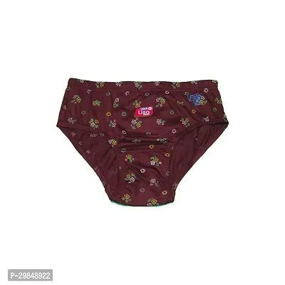 Stylish Cotton Printed Brief for Women, Pack of 10-thumb4