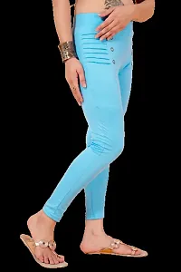 Classic Cotton Lycra Solid Jegging for Women-thumb3