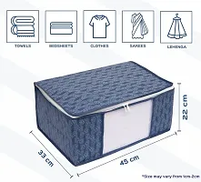 ZEEL'S Super Saver Dhamakaa Offer- Saree Cover Storage Cover N.BLUE 2 PCS-thumb2