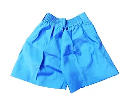 SDS Fashion Boys Cotton Sky Blue Regular fit Shorts, Elastic Waist Half Pants-thumb1