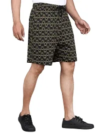 Men Cotton Shorts Elastic Waist Half Pants with pockets (pack of 1)-thumb2