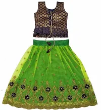 Kids Lehenga Choli Duptta Set-thumb1