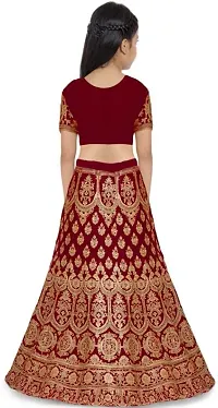 Kids Lehenga Choli Duptta Set-thumb1