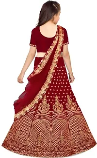 Kids Lehenga Choli Duptta Set-thumb1