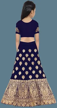 Kids Lehenga Choli Duptta Set-thumb1