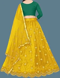 Kids Lehenga Choli Duptta Set-thumb1