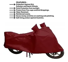 GUBBINS Presents Water Resistant  Heatproof Cover Made for Hero Splendor Dustproof Cover (Maroon)-thumb2