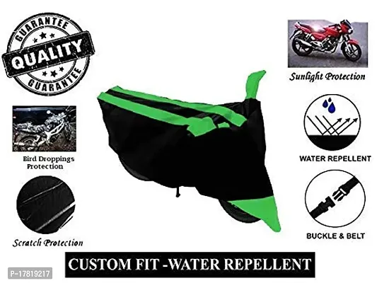 GUBBINS Semi Waterproof Motorcycle Cover Compatible with Indus Yo Style All Weather Dustproof Cover (Green)-thumb4