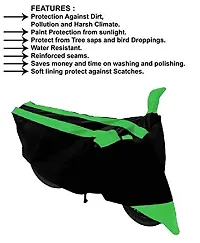 GUBBINS Semi Waterproof Motorcycle Cover Compatible with TVS Jupiter All Weather Dustproof Cover (Green)-thumb4