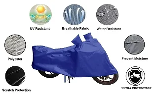 GUBBINS Presents Water Resistant Heatproof Cover Made for TVS Heavy Duty Super XL Dustproof Cover (Royal Blue)-thumb1