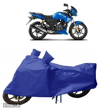 GUBBINS Presents Water Resistant Heatproof Cover Made for TVS Apache Dustproof Cover (Royal Blue)