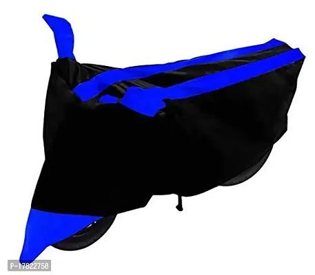 GUBBINS Semi Waterproof Motorcycle Cover Compatible with TVS Heavy Duty Super XL All Weather Dustproof Cover (Blue)-thumb3