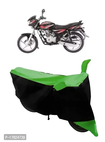 GUBBINS Two Wheeler Bike Cover Compatible with Bajaj Discover 125 DTS-i Water Resistant UV Protection Cover (Green)-thumb0