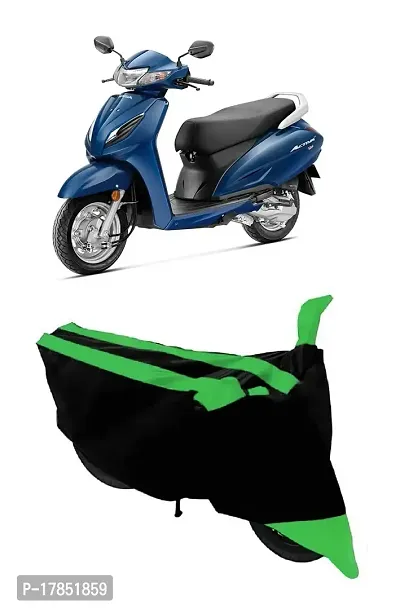 GUBBINS Semi Waterproof Scooter Cover Compatible with Honda Activa 6G All Weather Dustproof Cover (Green)