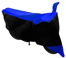 GUBBINS Two Wheeler Bike Cover Compatible with Royal Enfield Bullet 500 Water Resistant UV Protection Cover (Blue)-thumb1