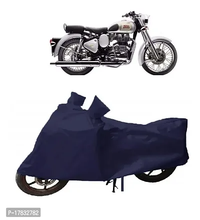 GUBBINS Presents Water Resistant Heatproof Cover Made for Royal Enfield Classic 350 Dustproof Cover (Navy Blue)