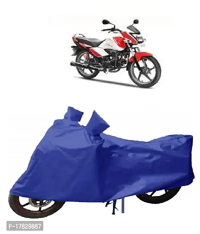 GUBBINS Presents Water Resistant Heatproof Cover Made for Hero Splendor I Smart Dustproof Cover (Royal Blue)