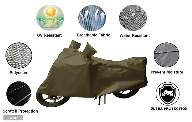 GUBBINS Presents Water Resistant Heatproof Cover Made for BSA Motors Diva Dustproof Cover (Olive Green)-thumb2