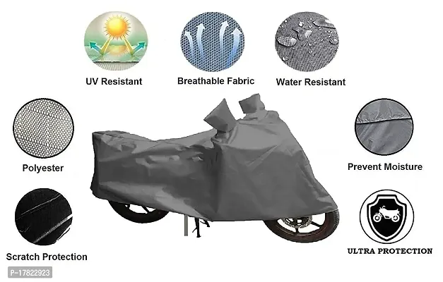 GUBBINS Presents Water Resistant Heatproof Cover Made for Royal Enfield Battle Dustproof Cover (Grey)-thumb2