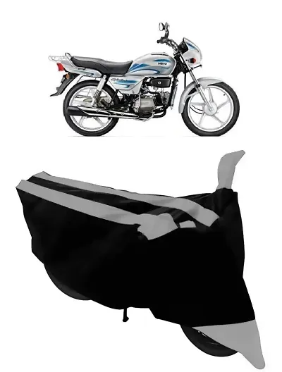 GUBBINS Semi Waterproof Motorcycle Cover Compatible with Hero Splendor Plus All Weather Dustproof Cover