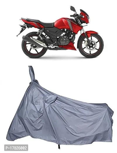 GUBBINS Presents Water Resistant Heatproof Cover Made for TVS Apache RTR 160 Dustproof Cover (Silver)