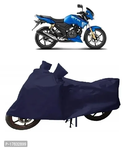 GUBBINS Presents Water Resistant Heatproof Cover Made for TVS Apache Dustproof Cover (Navy Blue)