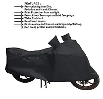 GUBBINS Presents Water Resistant Heatproof Cover Made for TVS Apache RTR 160 Dustproof Cover (Black)-thumb2