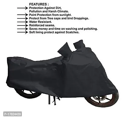 GUBBINS Presents Water Resistant Heatproof Cover Made for TVS Apache RTR 160 Dustproof Cover (Black)-thumb3