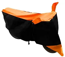 GUBBINS Two Wheeler Bike Cover Compatible with TVS Heavy Duty Super XL Water Resistant UV Protection Cover (Orange)-thumb1