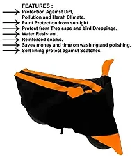 GUBBINS Semi Waterproof Motorcycle Cover Compatible with TVS Jupiter All Weather Dustproof Cover (Orange)-thumb4