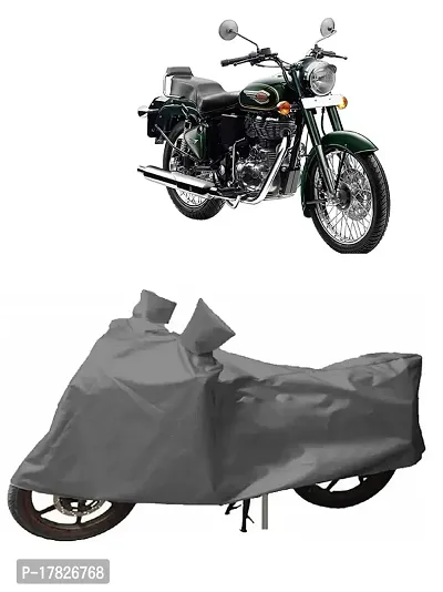 GUBBINS Presents Water Resistant Heatproof Cover Made for Royal Enfield Bullet 500 Dustproof Cover (Grey)