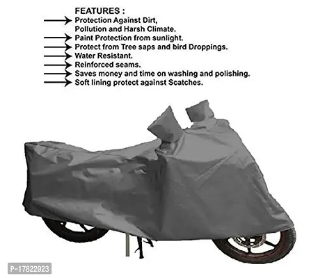 GUBBINS Presents Water Resistant Heatproof Cover Made for Royal Enfield Battle Dustproof Cover (Grey)-thumb4