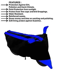 GUBBINS Semi Waterproof Scooter Cover Compatible with Honda Activa 6G All Weather Dustproof Cover (Blue)-thumb3