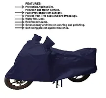 GUBBINS Presents Water Resistant Heatproof Cover Made for TVS Apache RTR 160 Dustproof Cover (Navy Blue)-thumb3