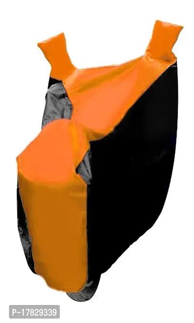 GUBBINS Two Wheeler Bike Cover Compatible with Bajaj Platina Water Resistant UV Protection Cover (Orange)-thumb4