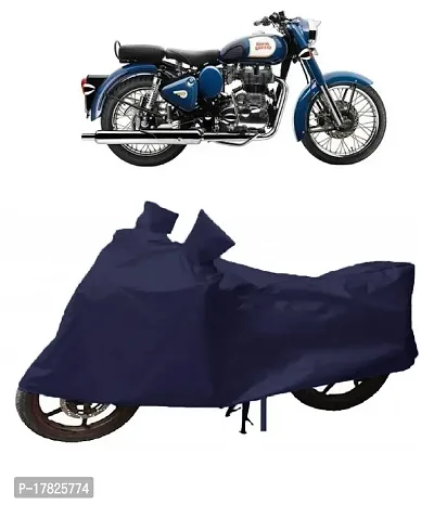 GUBBINS Presents Water Resistant Heatproof Cover Made for Royal Enfield Bullet 350 Dustproof Cover (Navy Blue)